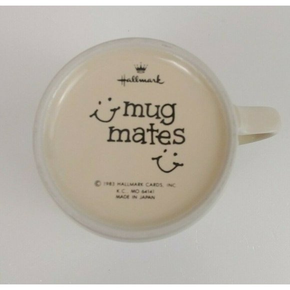Vintage 1983 Hallmark Mug Mates A Friend Can Make Your Day Worthwhile Coffee Cup - Picture 6 of 7